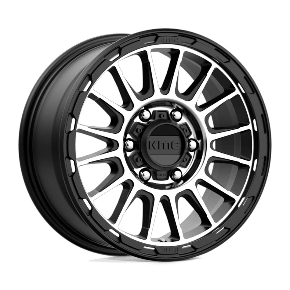 KMC KM542 IMPACT 16x8 ET0 6x139.7 Satin Black Machined