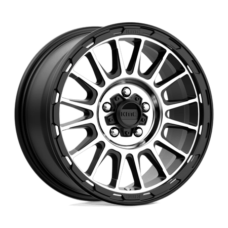 KMC KM542 IMPACT 17x8 ET35 5x114.3 Satin Black Machined