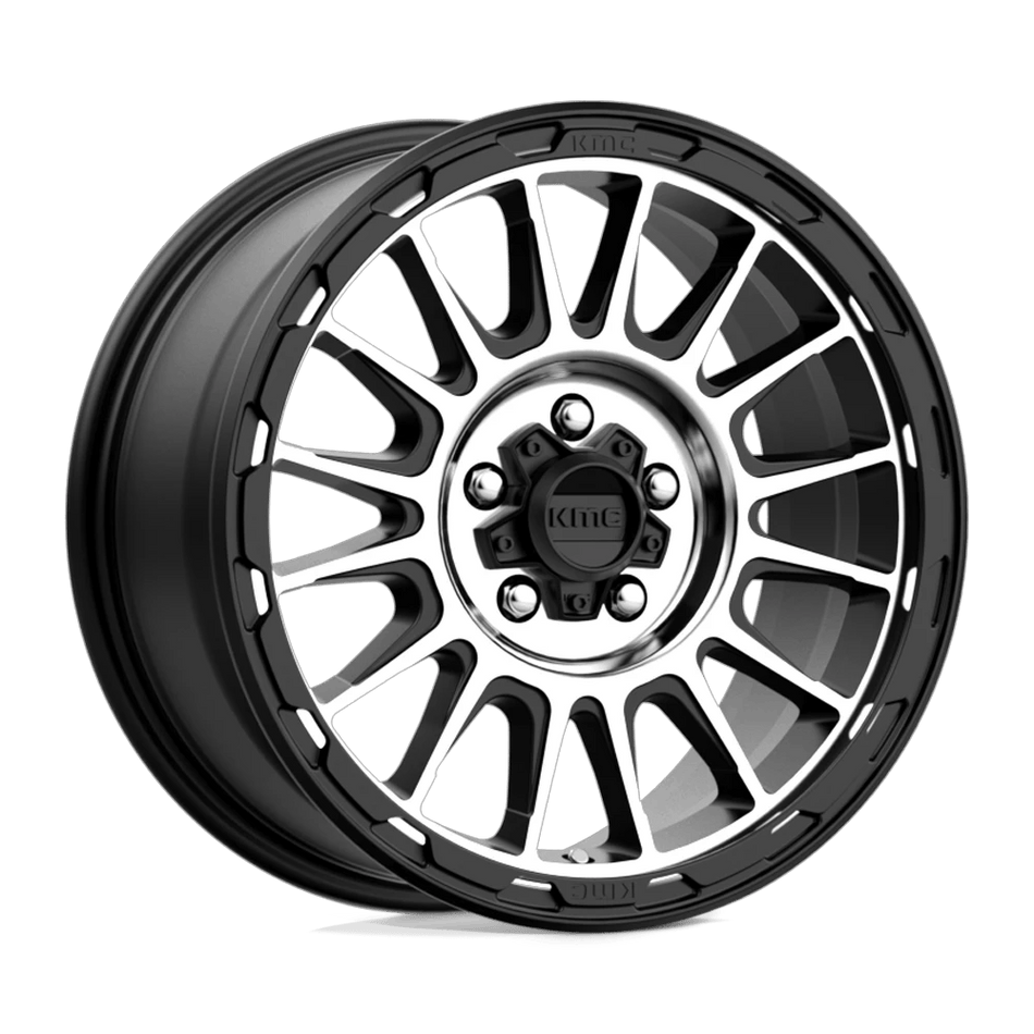 KMC KM542 IMPACT 17x8 ET35 5x114.3 Satin Black Machined