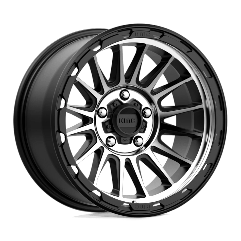 KMC KM542 IMPACT 17x9 ET-12 5x127 Satin Black Machined