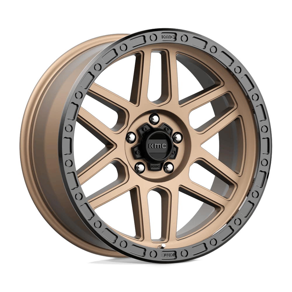 KMC KM544 MESA 20x9 ET0 5x127 Matte Bronze w/ Black Lip