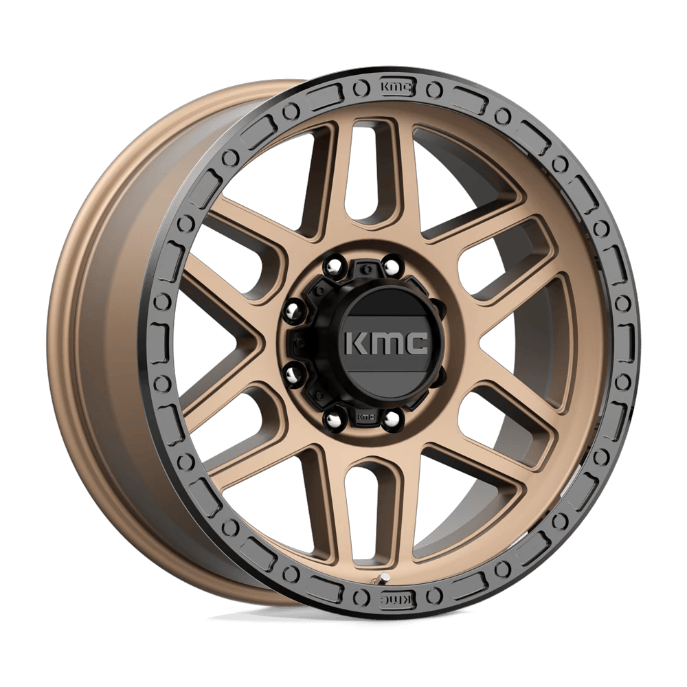 KMC KM544 MESA 17x9 ET-12 8x165.1 Matte Bronze w/ Black Lip
