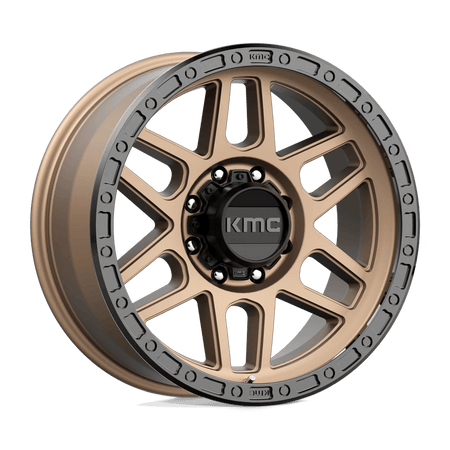 KMC KM544 MESA 17x9 ET-12 8x165.1 Matte Bronze w/ Black Lip