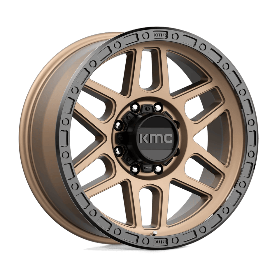 KMC KM544 MESA 17x9 ET-12 8x165.1 Matte Bronze w/ Black Lip