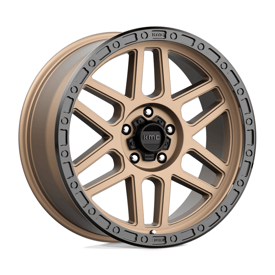 KMC KM544 MESA 17x9 ET18 5x127 Matte Bronze w/ Black Lip