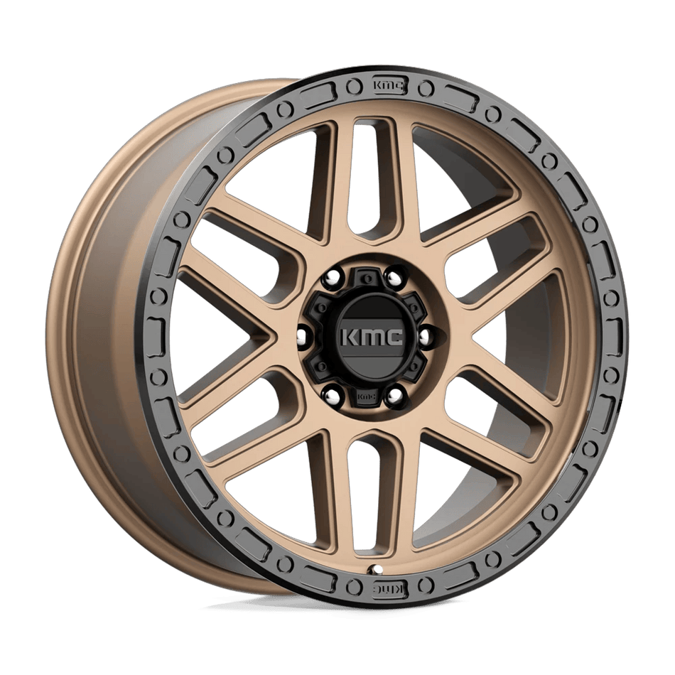 KMC KM544 MESA 17x9 ET18 6x139.7 Matte Bronze w/ Black Lip