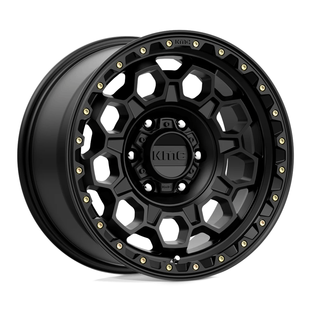 KMC KM545 TREK 17x9 ET0 6x139.7 Satin Black