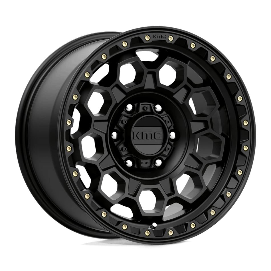 KMC KM545 TREK 17x9 ET0 6x139.7 Satin Black