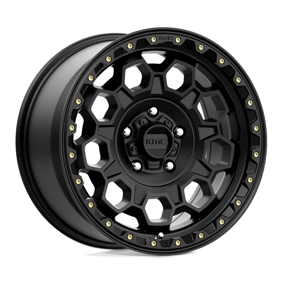 KMC KM545 TREK 17x9 ET18 5x127 Satin Black