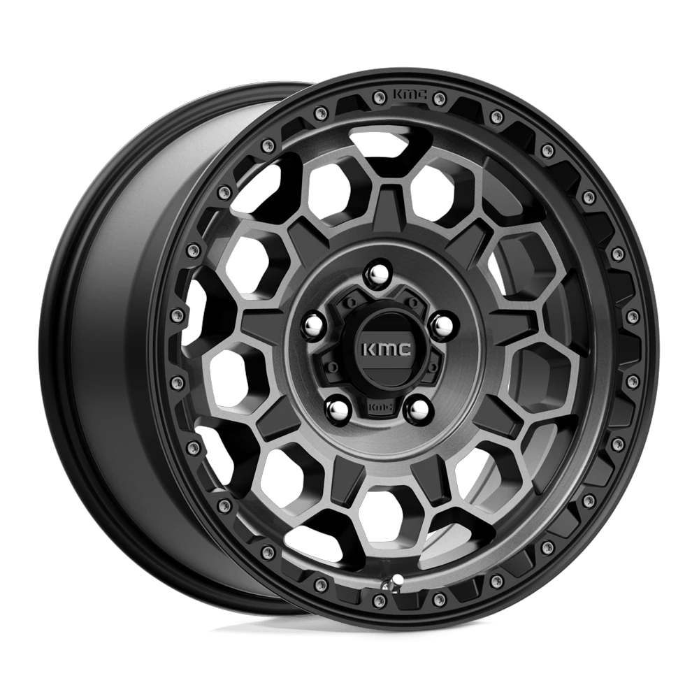 KMC KM545 TREK 17x9 ET18 5x127 Satin Black w/ Gray Tint