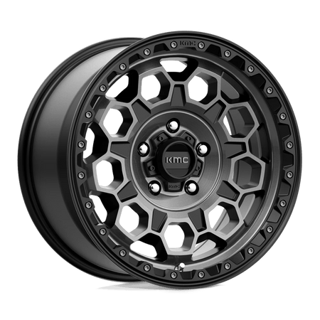 KMC KM545 TREK 17x9 ET18 5x127 Satin Black w/ Gray Tint