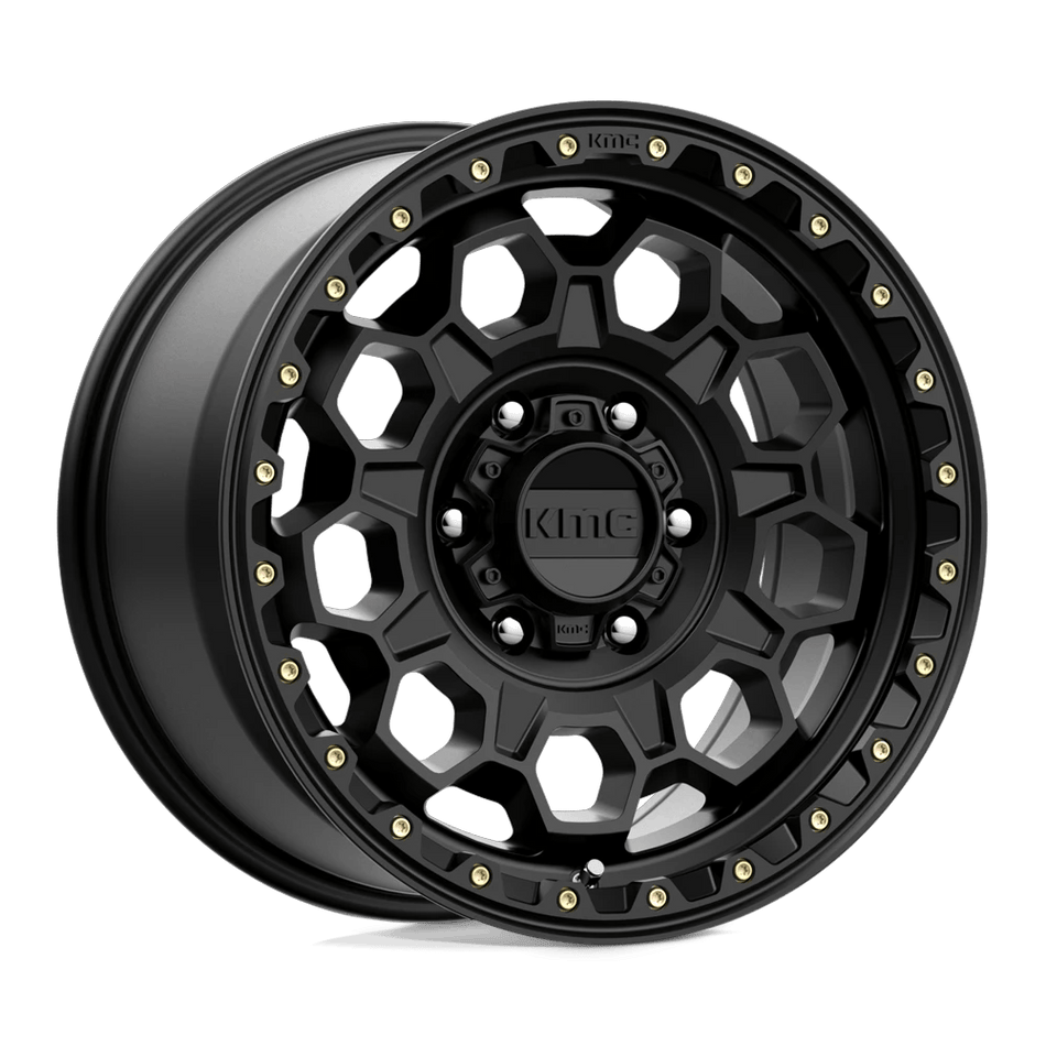 KMC KM545 TREK 17x9 ET18 6x139.7 Satin Black