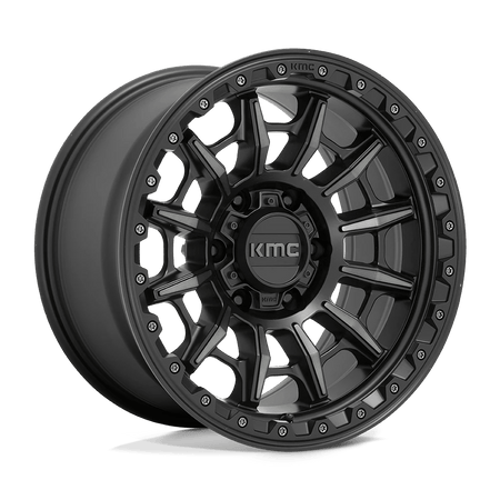 KMC KM547 CARNAGE 17x9 ET0 6x135 Satin Black w/ Gray Tint