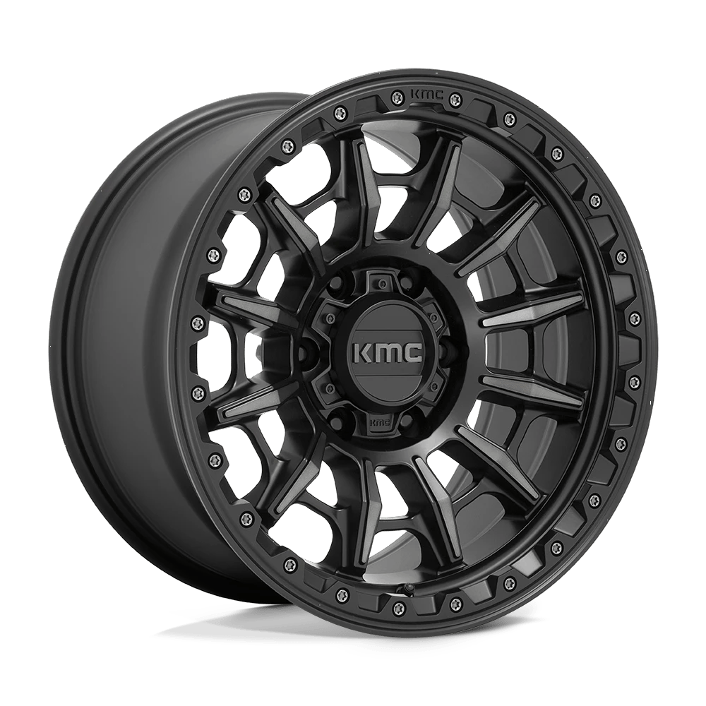 KMC KM547 CARNAGE 17x9 ET0 5x150 Satin Black w/ Gray Tint
