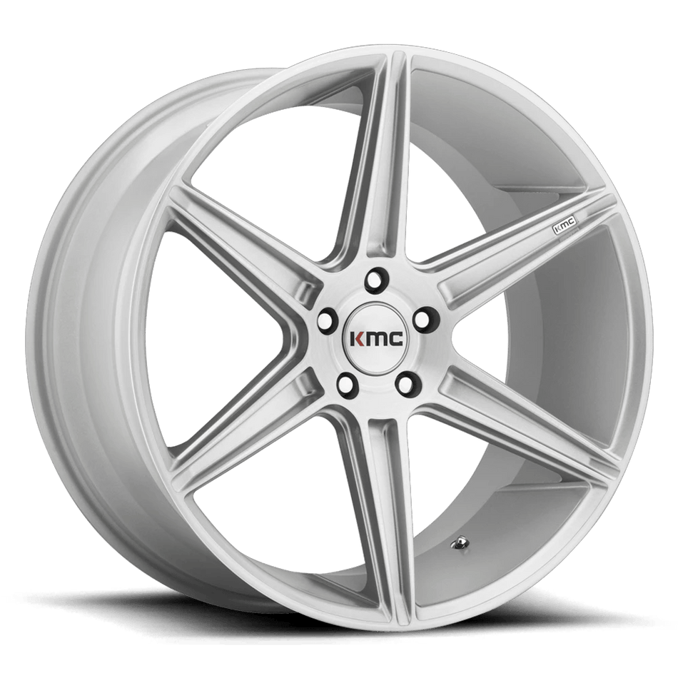 KMC KM711 PRISM 22x10.5 ET40 5x112 Brushed Silver