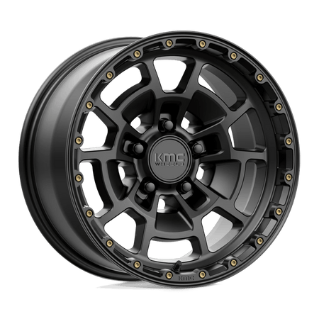KMC KM718 SUMMIT 17x8.5 ET0 5x127 Satin Black