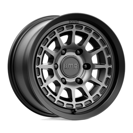 KMC KM719 CANYON 17x8 ET20 6x139.7 Satin Black w/ Gray Tint