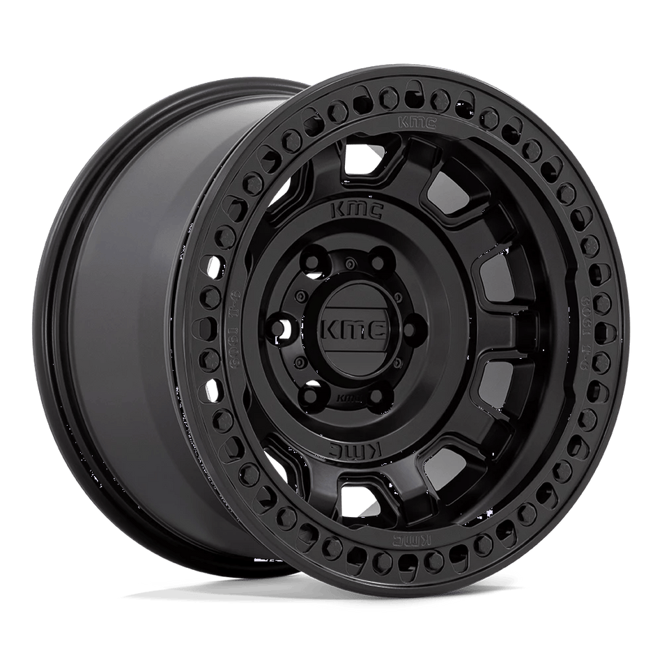KMC KM236 TANK BEADLOCK 17x9 ET-15 5x127 Satin Black