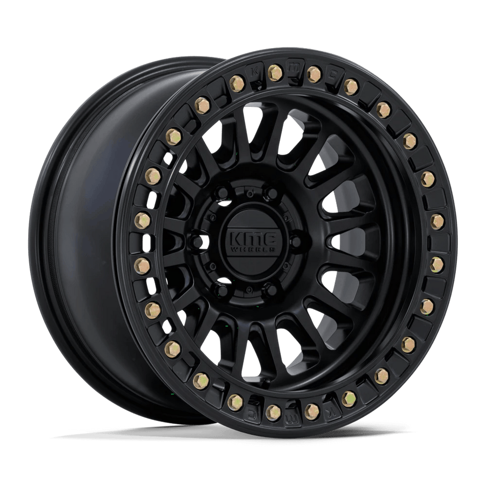 KMC KM239 IMPACT BEADLOCK 17x9 ET-38 6x139.7 Matte Black
