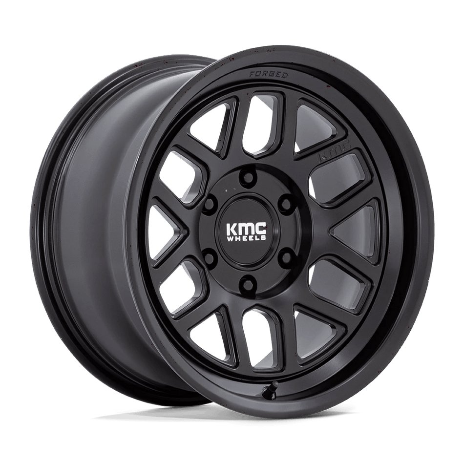 KMC KM446 MESA FORGED MONOBLOCK 17x8.5 ET-10 6x139.7 Satin Black