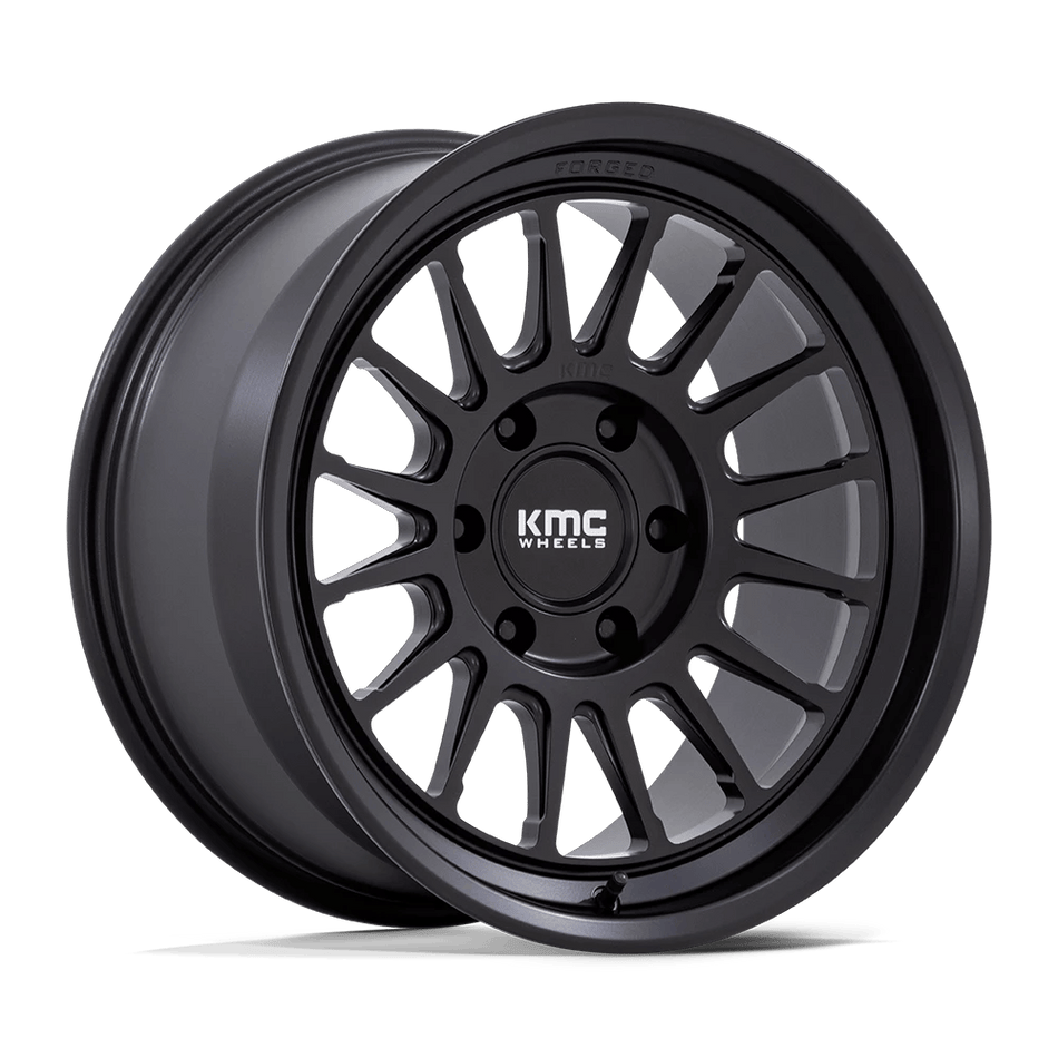 KMC KM447 IMPACT FORGED MONOBLOCK 18x9 ET-12 6x135 Satin Black