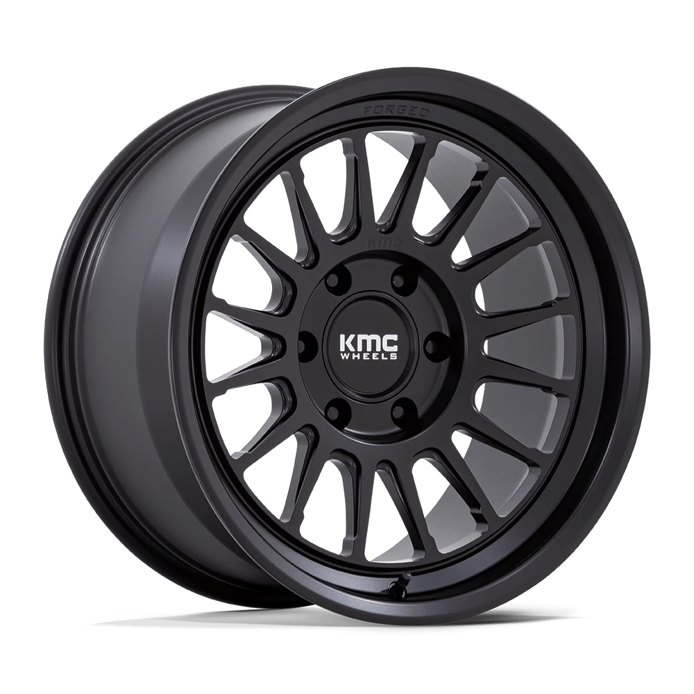 KMC KM447 IMPACT FORGED MONOBLOCK 18x9 ET0 6x139.7 Satin Black
