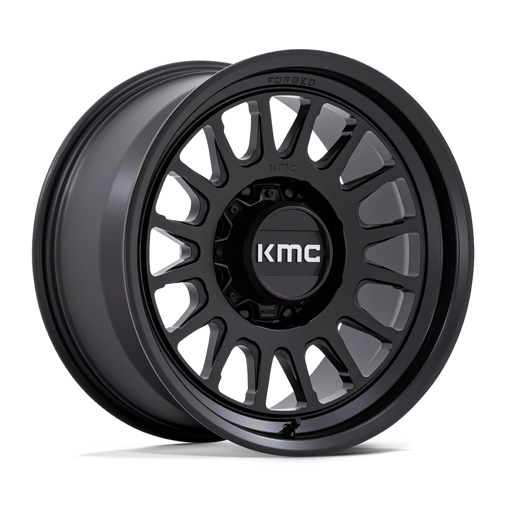 KMC KM452 IMPACT FORGED MONOBLOCK 18x9 ET-12 8x180 Satin Black