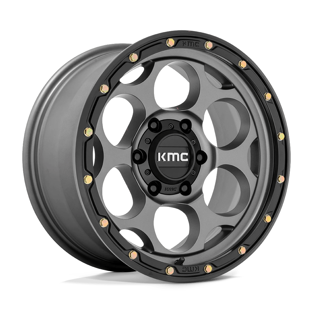 KMC KM541 DIRTY HARRY 17x8.5 ET18 5x127 Satin Gray w/ Black Lip