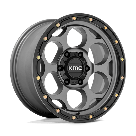 KMC KM541 DIRTY HARRY 18x8.5 ET0 5x127 Satin Gray w/ Black Lip