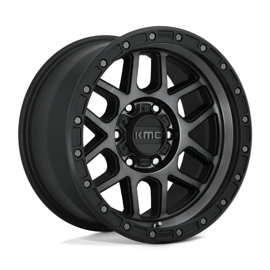 KMC KM544 MESA 18x9 ET18 6x114.3 Satin Black w/ Gray Tint