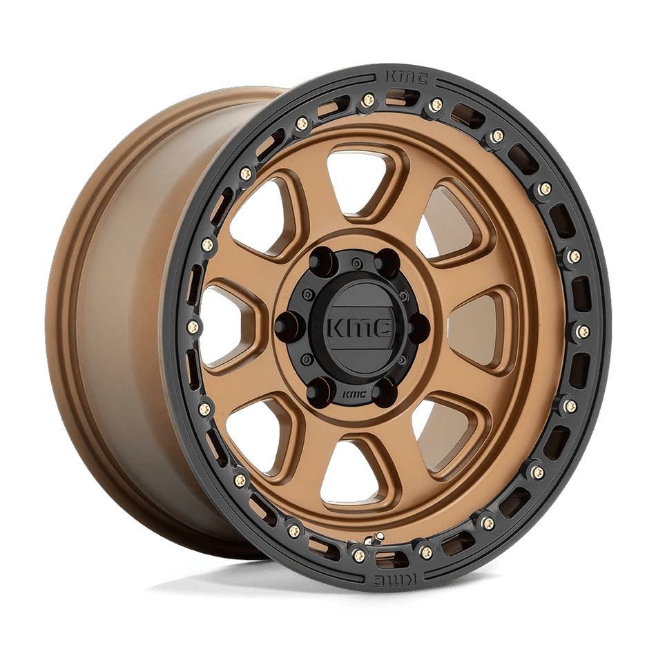 KMC KM548 CHASE 18x9 ET18 8x170 Matte Bronze w/ Black Lip
