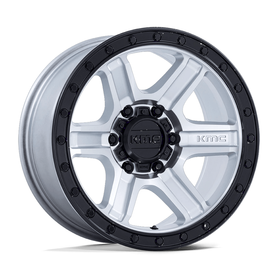KMC KM551 OUTRUN 17x8.5 ET-10 5x127 Machined w/ Gloss Black Lip