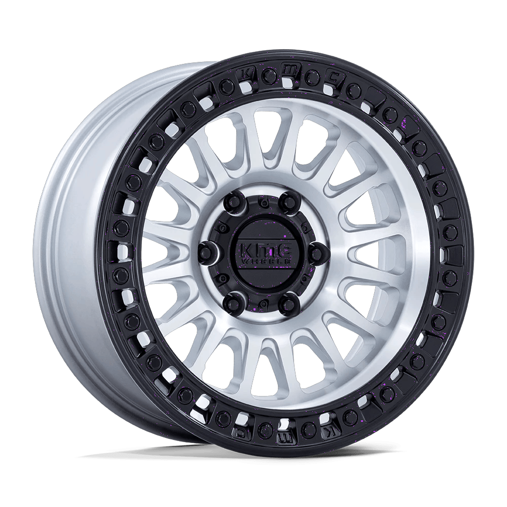 KMC KM552 IMS 17x8.5 ET-10 5x127 Machined w/ Matte Black Lip
