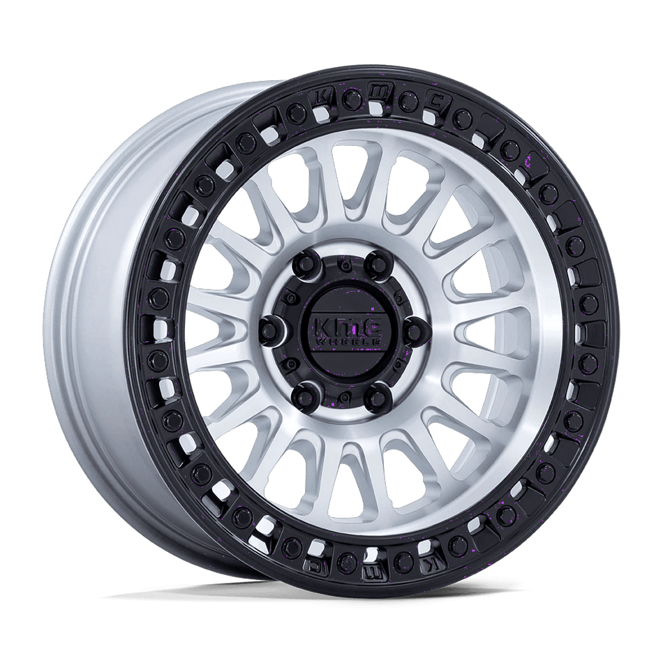KMC KM552 IMS 18x9 ET18 6x120 Machined w/ Matte Black Lip