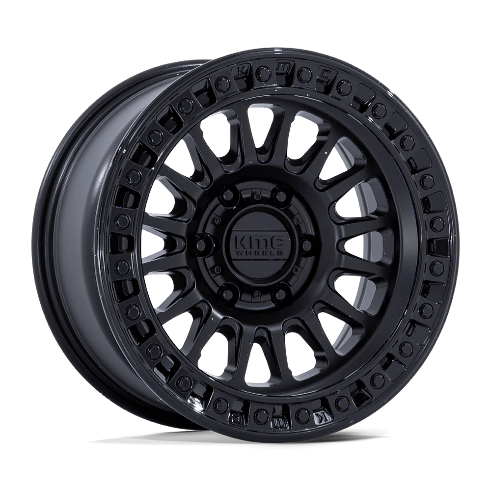 KMC KM552 IMS 18x9 ET0 8x180 Matte Black w/ Gloss Black Lip