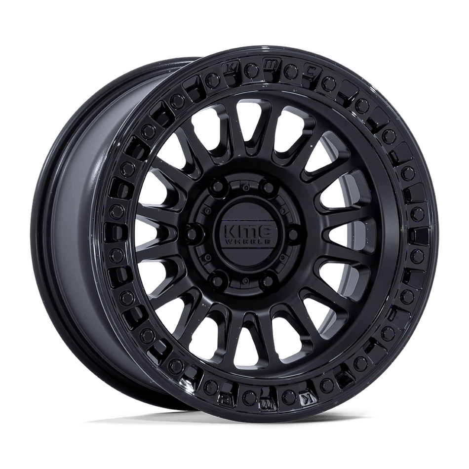 KMC KM552 IMS 18x9 ET18 6x120 Matte Black w/ Gloss Black Lip