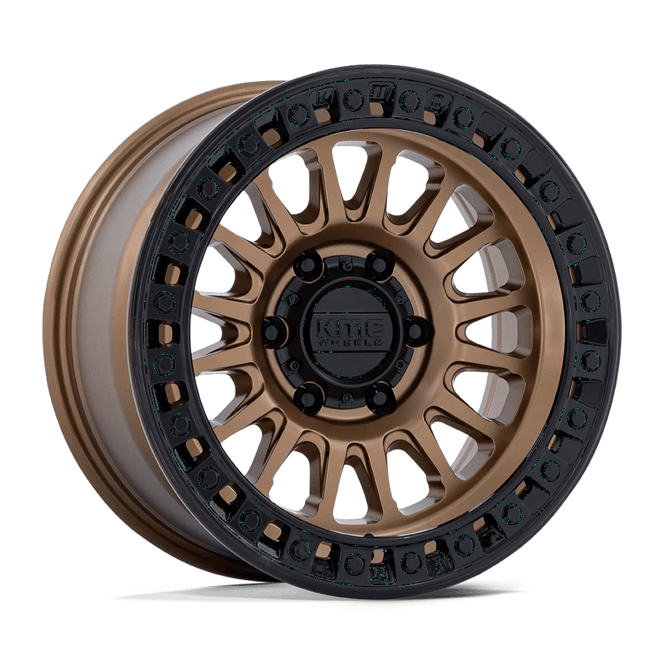 KMC KM552 IMS 20x9 ET18 6x120 Matte Bronze w/ Gloss Black Lip