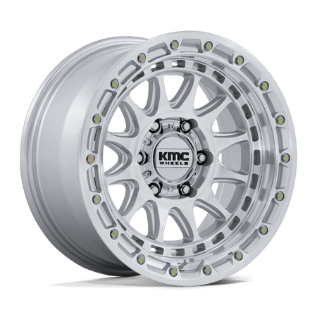 KMC KM556 CRUX 17x8.5 ET0 6x139.7 Gloss Silver w/ Machined Face