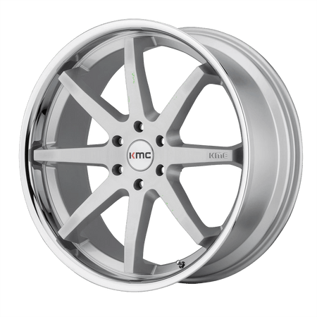 KMC KM715 REVERB 20x9 ET30 6x139.7 Brushed Silver w/ Chrome Lip