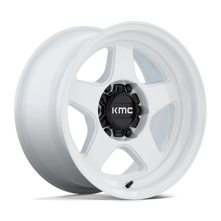 KMC KM728 LOBO 17x8.5 ET-10 6x135 Gloss White