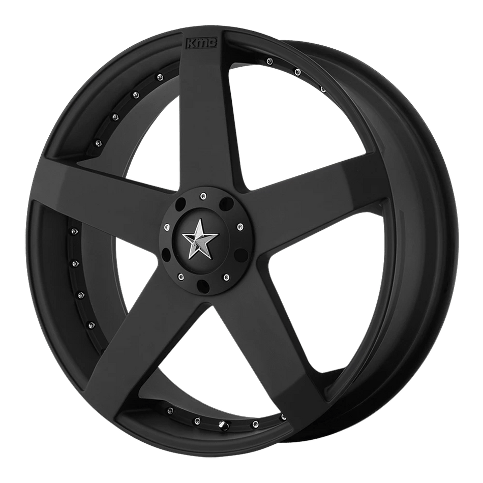 KMC KM775 ROCKSTAR CAR 17x7.5 ET42 BLANK Matte Black