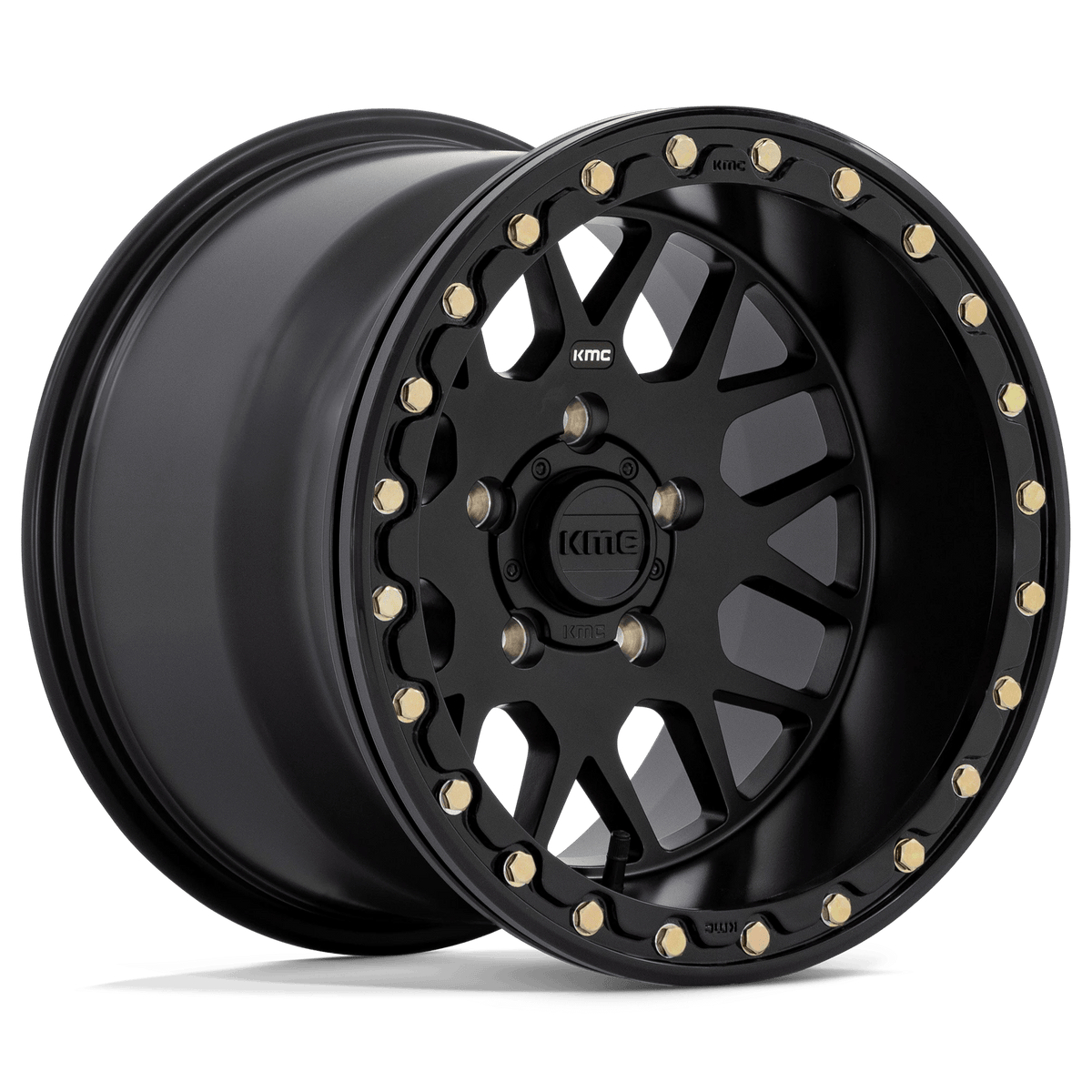 KMC Powersports KS235 GRENADE UTV BEADLOCK 15x6 ET38 4x156 Satin Black
