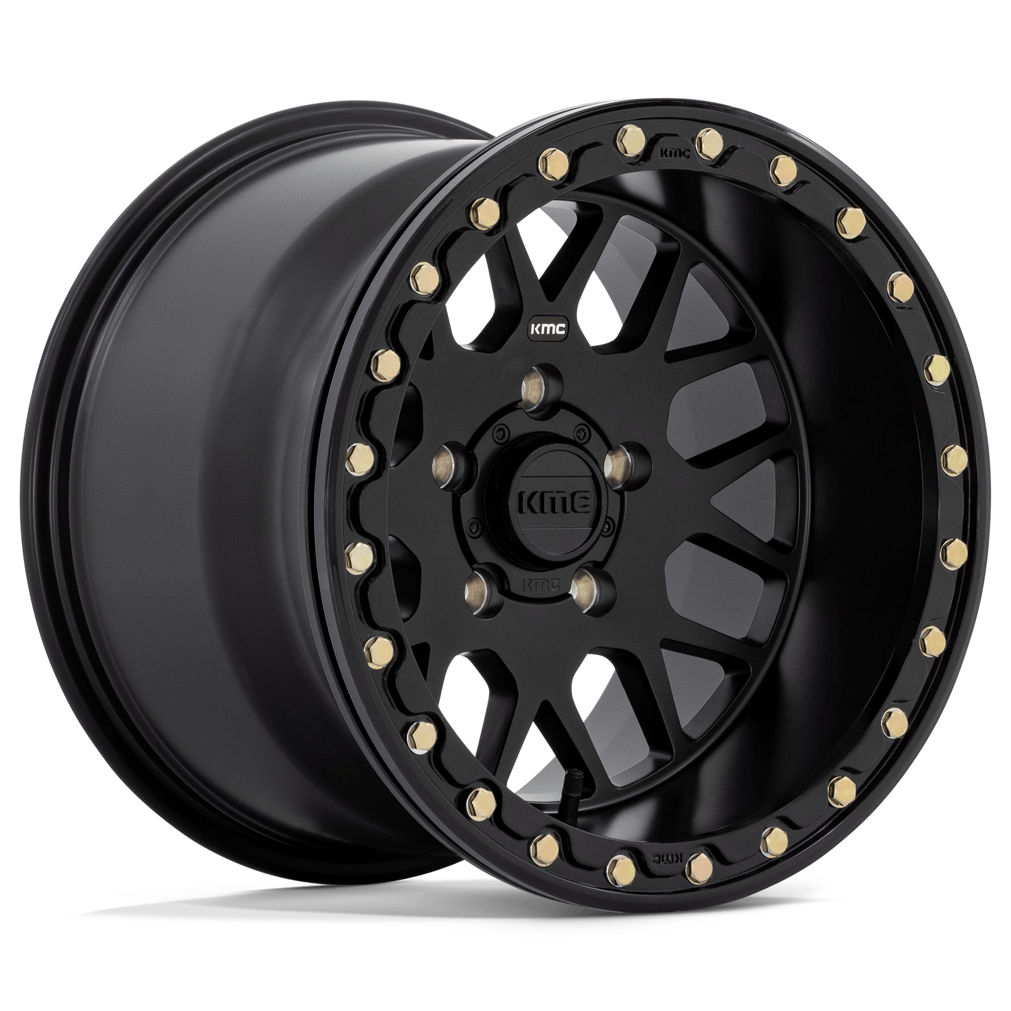 KMC Powersports KS235 GRENADE UTV BEADLOCK 15x6 ET38 4x156 Satin Black