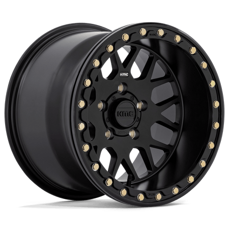 KMC Powersports KS235 GRENADE UTV BEADLOCK 14x7 ET10 4x137 Satin Black