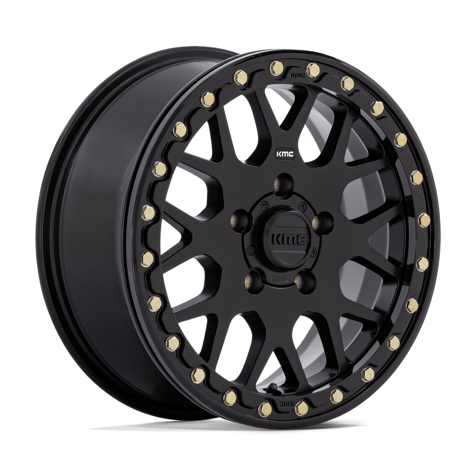 KMC Powersports KS235 GRENADE UTV BEADLOCK 15x6 ET38 5x114.3 Satin Black