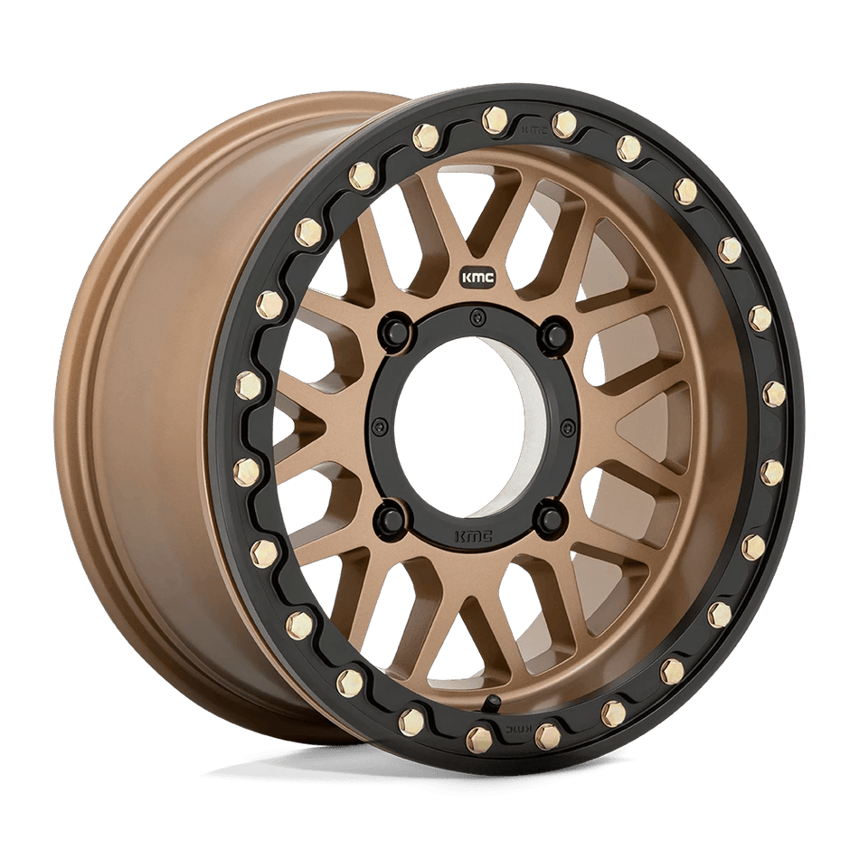 KMC Powersports KS235 GRENADE UTV BEADLOCK 15x6 ET38 4x156 Satin Bronze