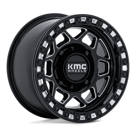 KMC Powersports KS241 TORX UTV BEADLOCK 15x7 ET38 4x156 Gloss Black Milled