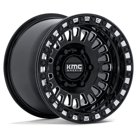 KMC Powersports KS242 AZTEC UTV BEADLOCK 15x7 ET38 6x139.7 Gloss Black Milled