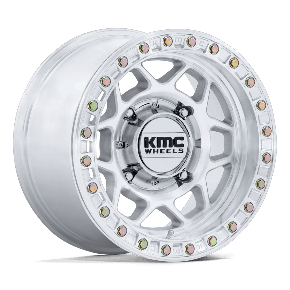KMC Powersports KS241 TORX UTV BEADLOCK 15x8 ET0 6x139.7 Machined