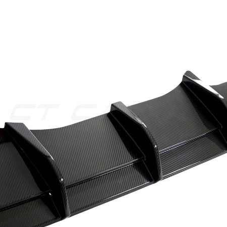 LAMBORGHINI HURACAN LP-610 CARBON FIBRE DIFFUSER - CT DESIGN-Diffuser-CT CARBON-CT Carbon - High-quality carbon fiber and gloss black aerodynamic parts for premium sports and luxury vehicles.
